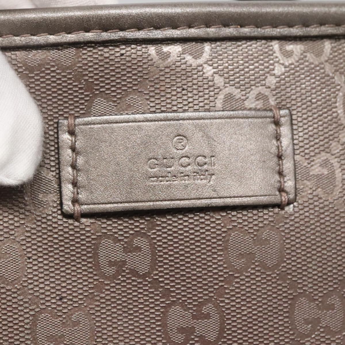GUCCI GG Implementation Tote Bag PVC Pink Silver 211137 Auth bs29066
