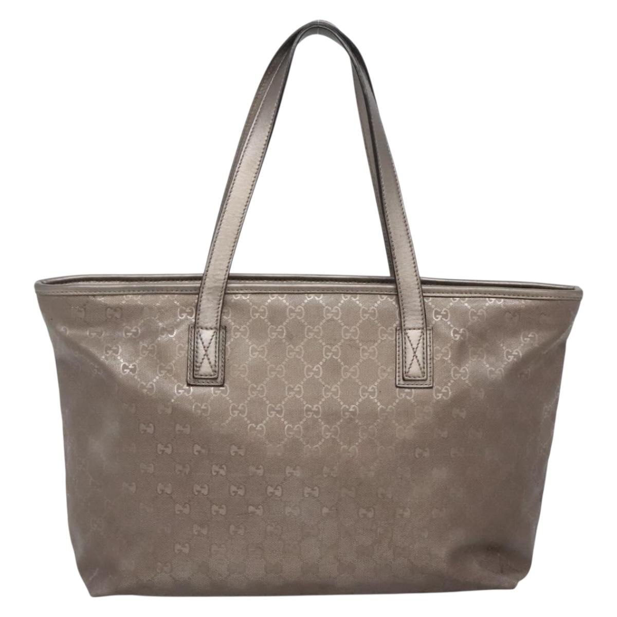 GUCCI GG Implementation Tote Bag PVC Pink Silver 211137 Auth bs29066