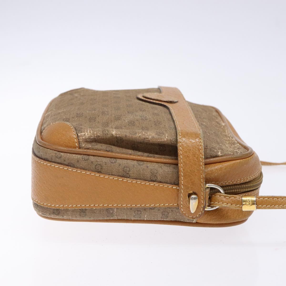 GUCCI Micro GG Supreme Shoulder Bag PVC Beige Gold 007 904 0423 Auth bs29068