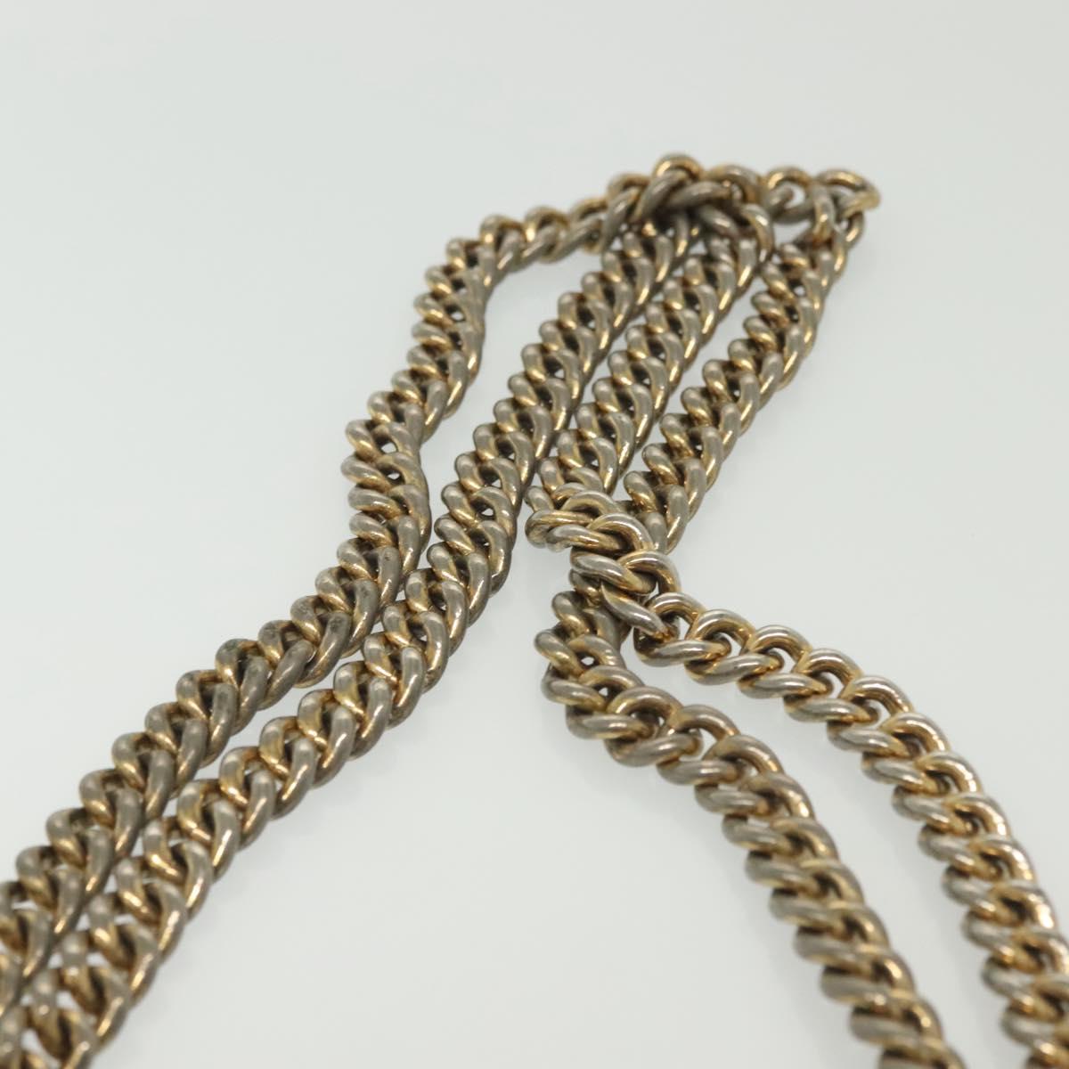 GUCCI GG Supreme Chain Shoulder Bag PVC Beige Gold 409487 Auth bs29070