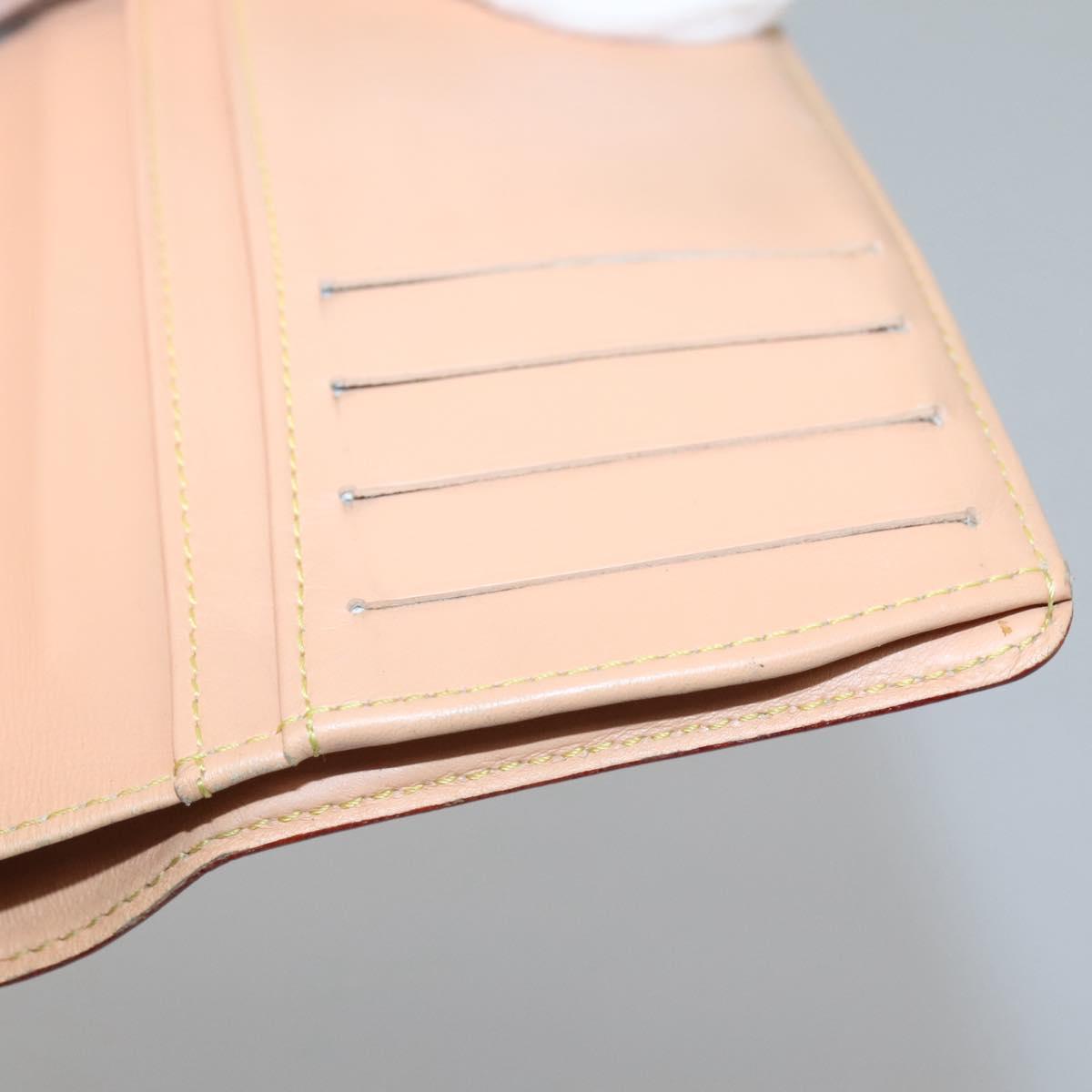 LOUIS VUITTON Multicolor Portefeuille Viennois Wallet White M92987 Auth bs29084