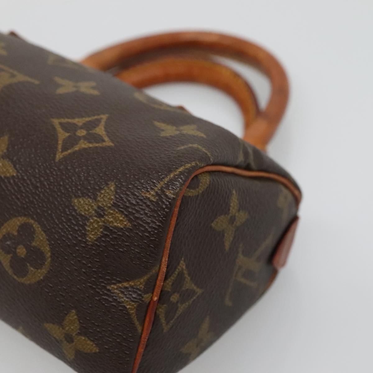 LOUIS VUITTON Monogram Mini Speedy Hand Bag M41534 LV Auth bs29086