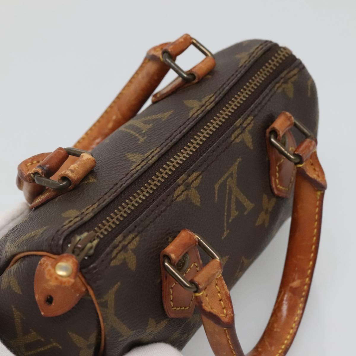 LOUIS VUITTON Monogram Mini Speedy Hand Bag M41534 LV Auth bs29086
