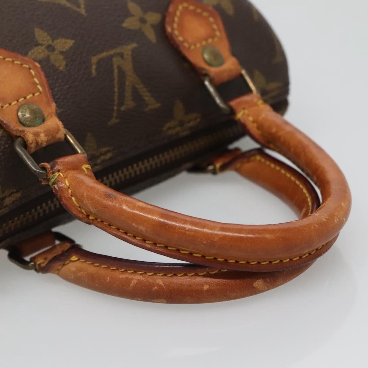 LOUIS VUITTON Monogram Mini Speedy Hand Bag M41534 LV Auth bs29086