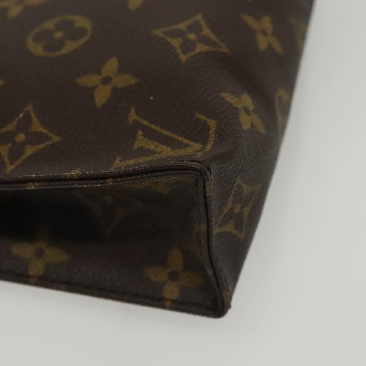 LOUIS VUITTON Monogram Poche Toilette 19 Pouch M47544 LV Auth bs29087