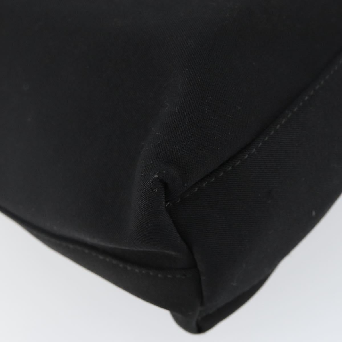 Salvatore Ferragamo Shoulder Bag Canvas Black Auth bs29112