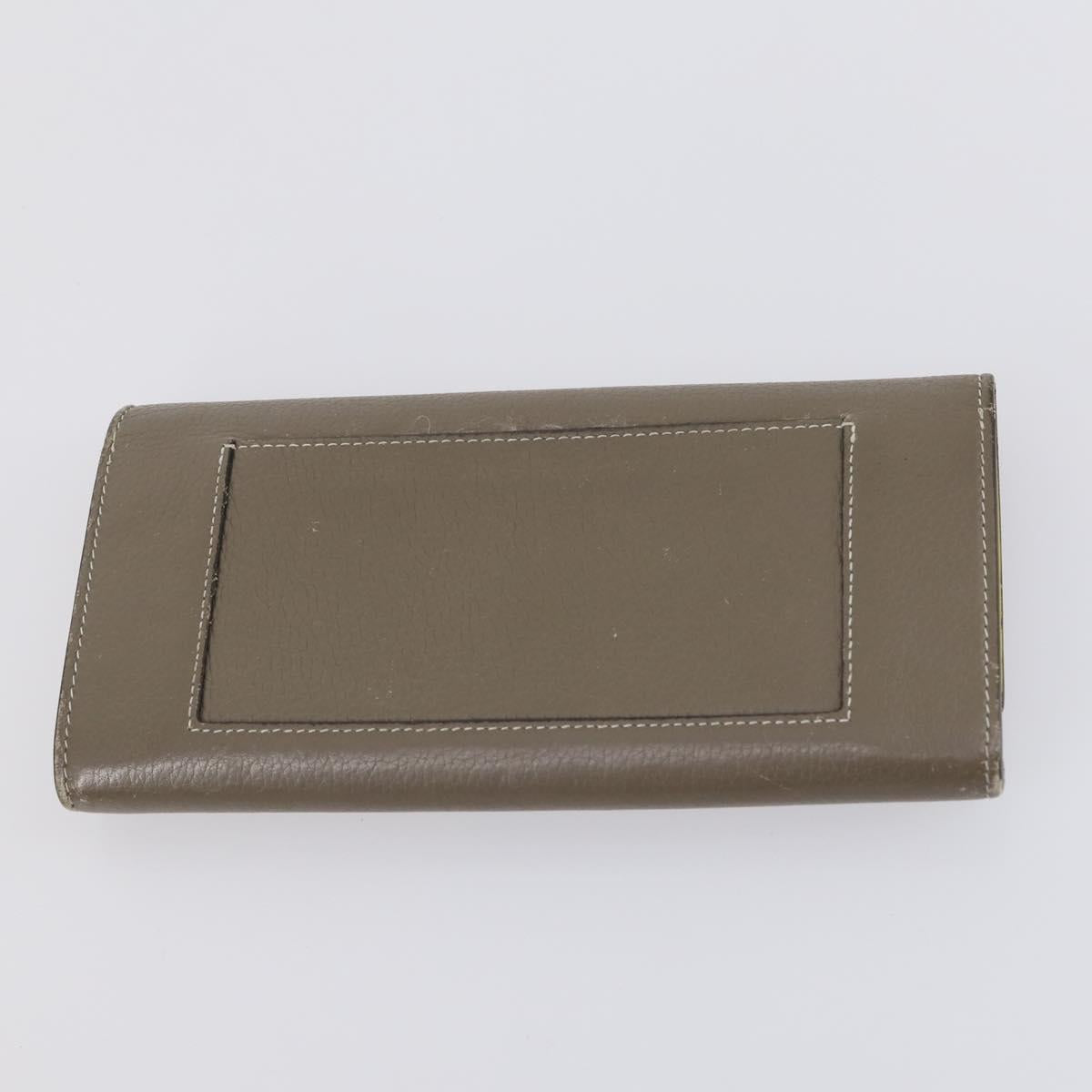 CELINE Macadam Canvas Clutch Bag PVC 4Set Brown Beige Auth bs29137