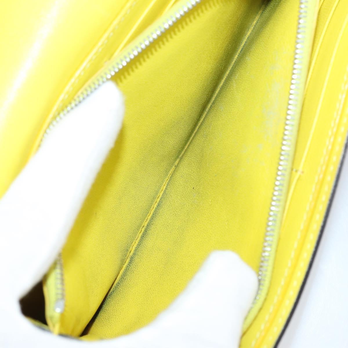 CELINE Macadam Canvas Clutch Bag PVC 4Set Brown Beige Auth bs29137