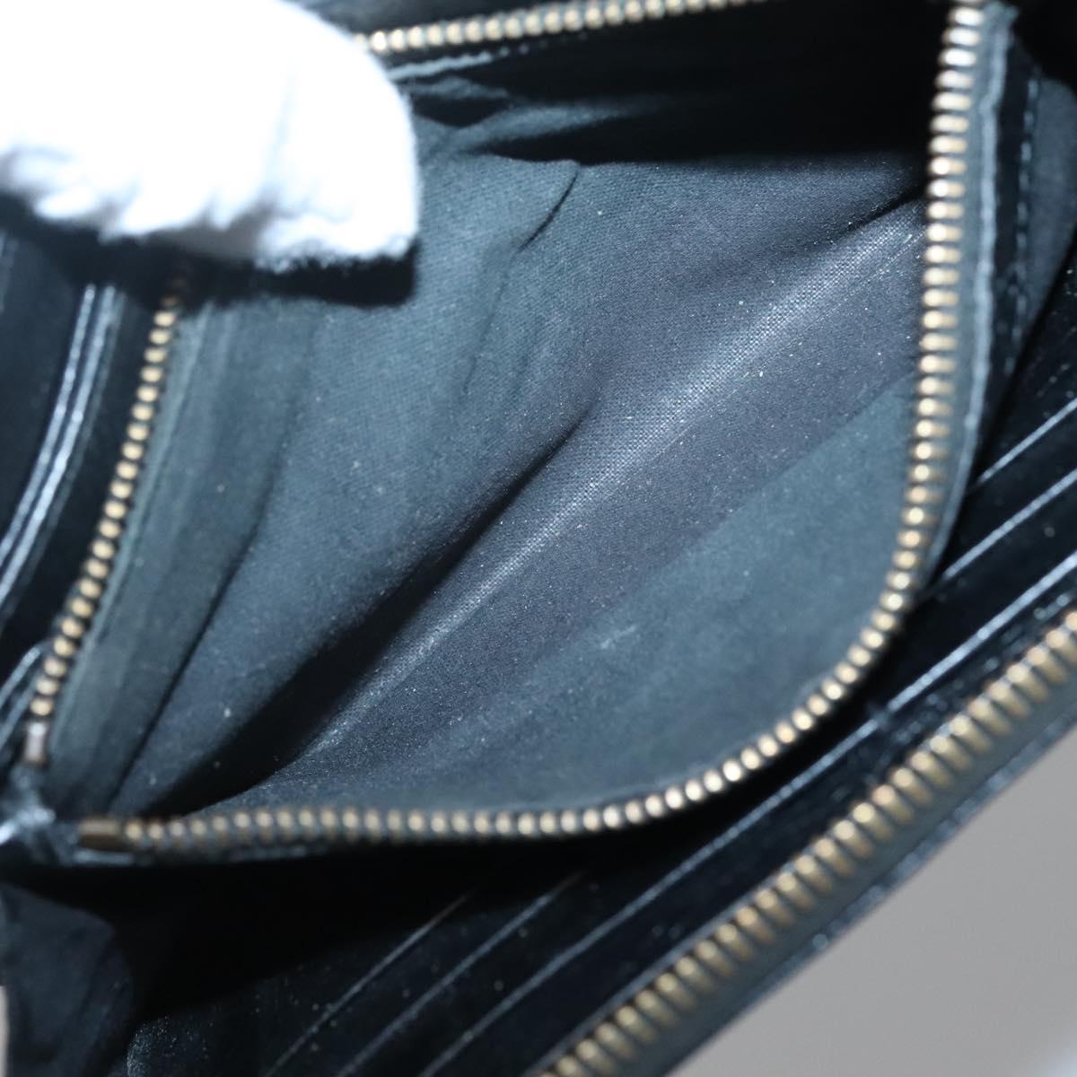 BALENCIAGA Wallet Leather Black Gold 253036 Auth bs29147