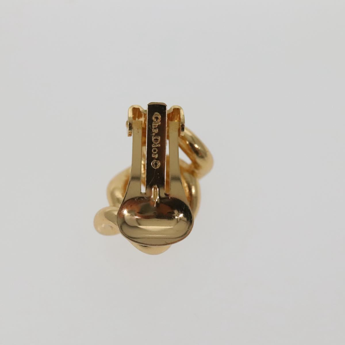 Christian Dior Earring metal Gold Auth bs29162