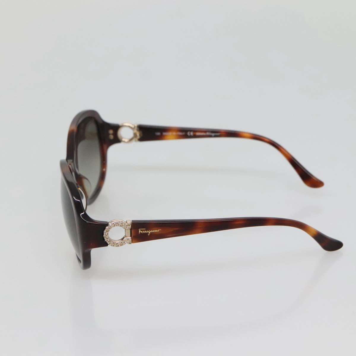 Salvatore Ferragamo Sunglasses plastic Brown Auth bs29164