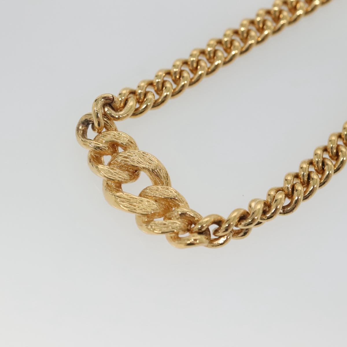 Christian Dior Necklace metal Gold Auth bs29170