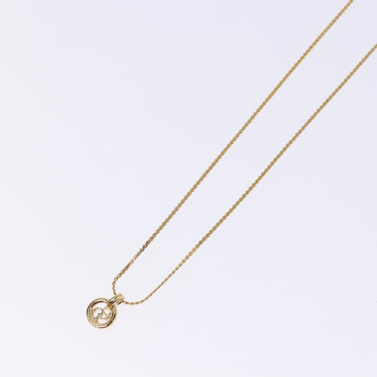 Christian Dior Necklace metal Gold Auth bs29171