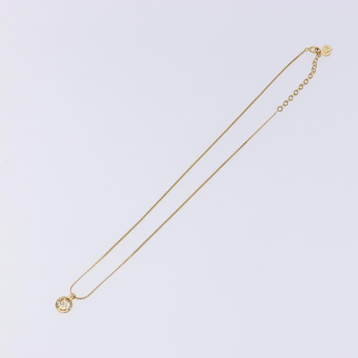 Christian Dior Necklace metal Gold Auth bs29171