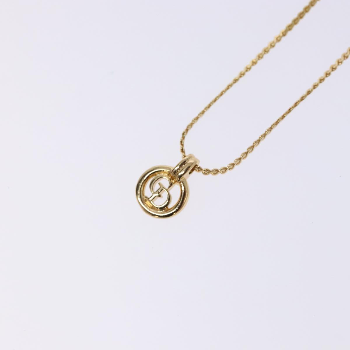 Christian Dior Necklace metal Gold Auth bs29171