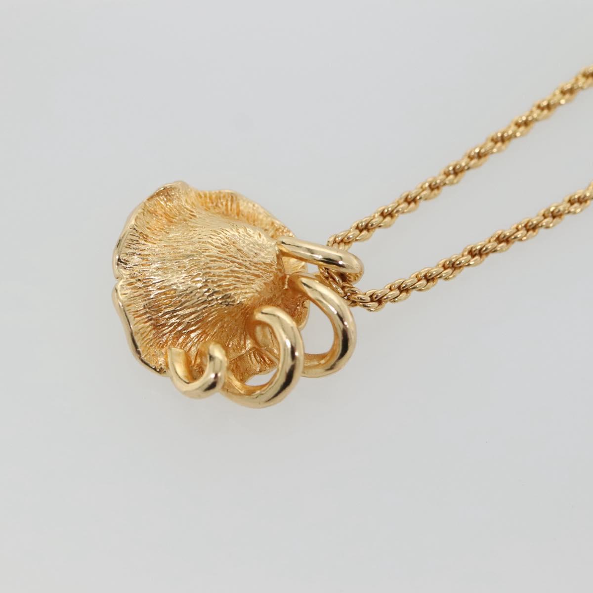 Christian Dior Necklace metal Gold Auth bs29172