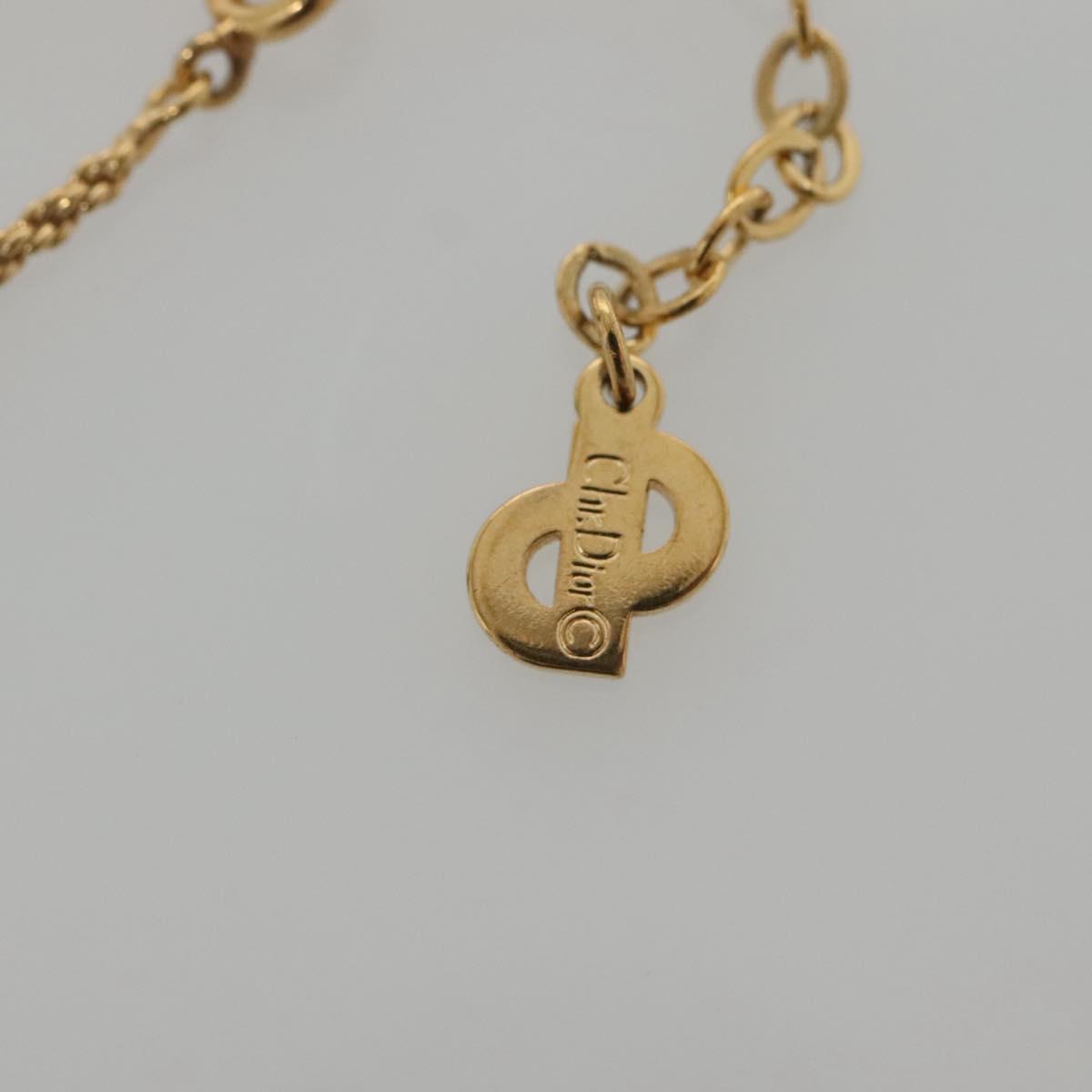 Christian Dior Necklace metal Gold Auth bs29173