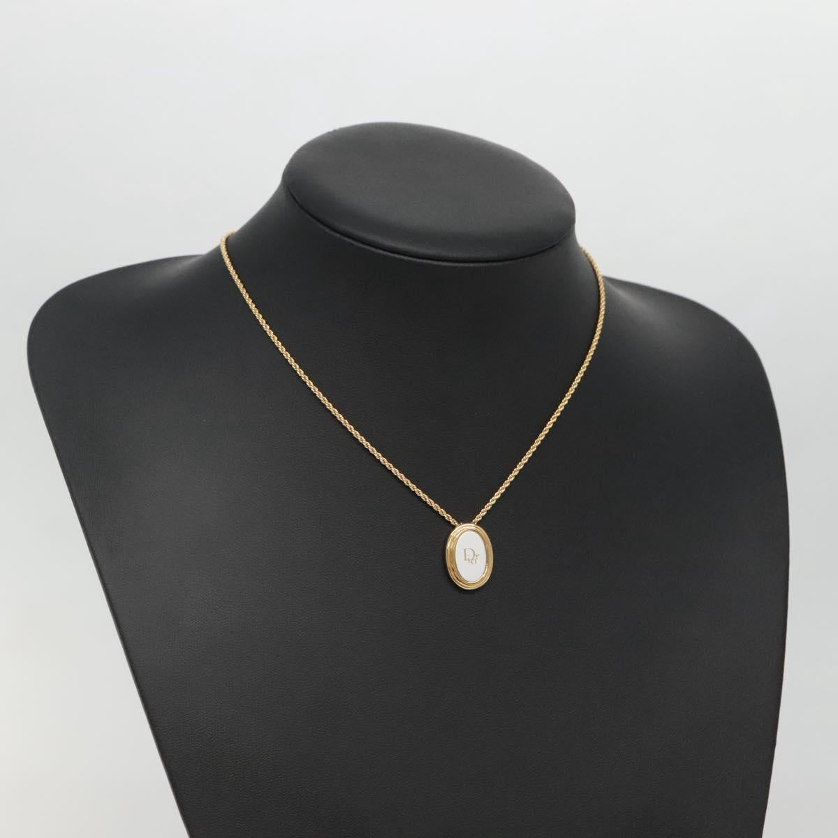 Christian Dior Necklace metal Gold Auth bs29173