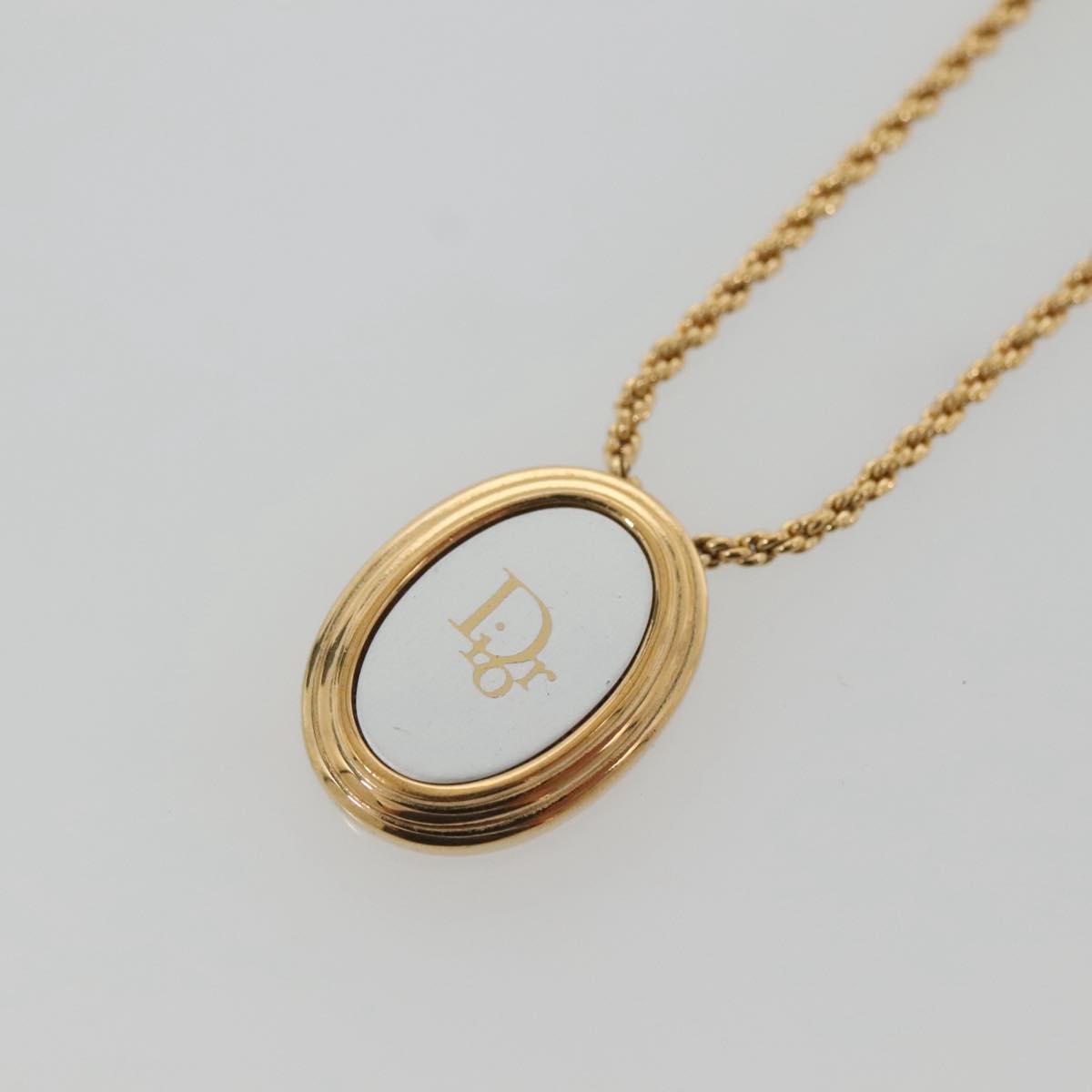 Christian Dior Necklace metal Gold Auth bs29173