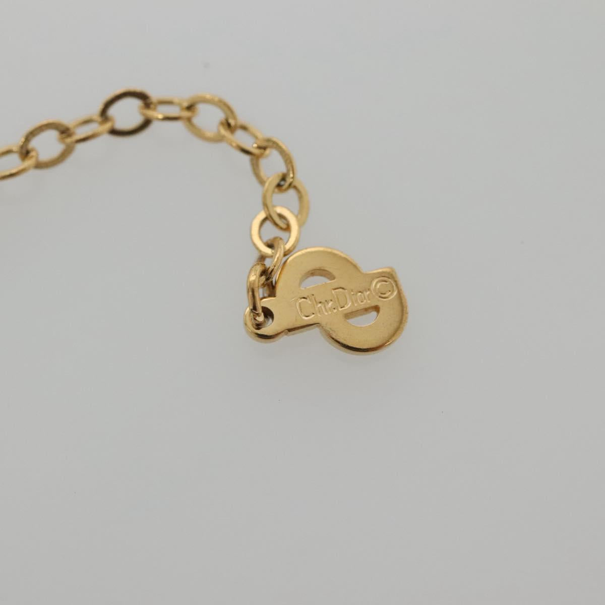 Christian Dior Necklace metal Gold Auth bs29173