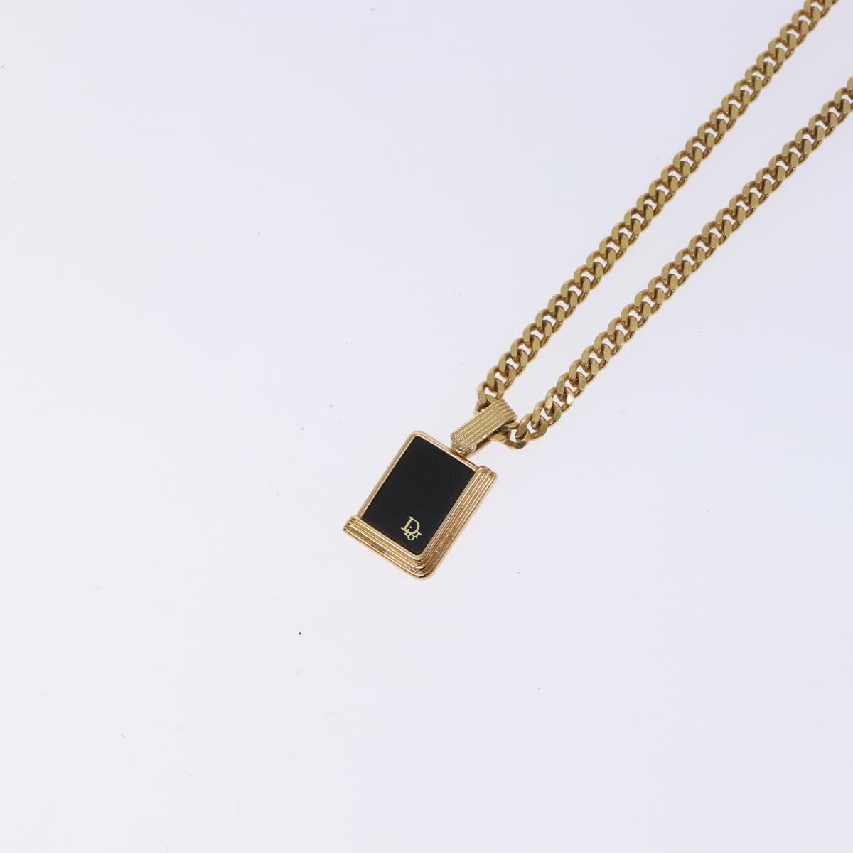 Christian Dior Necklace metal Gold Auth bs29174
