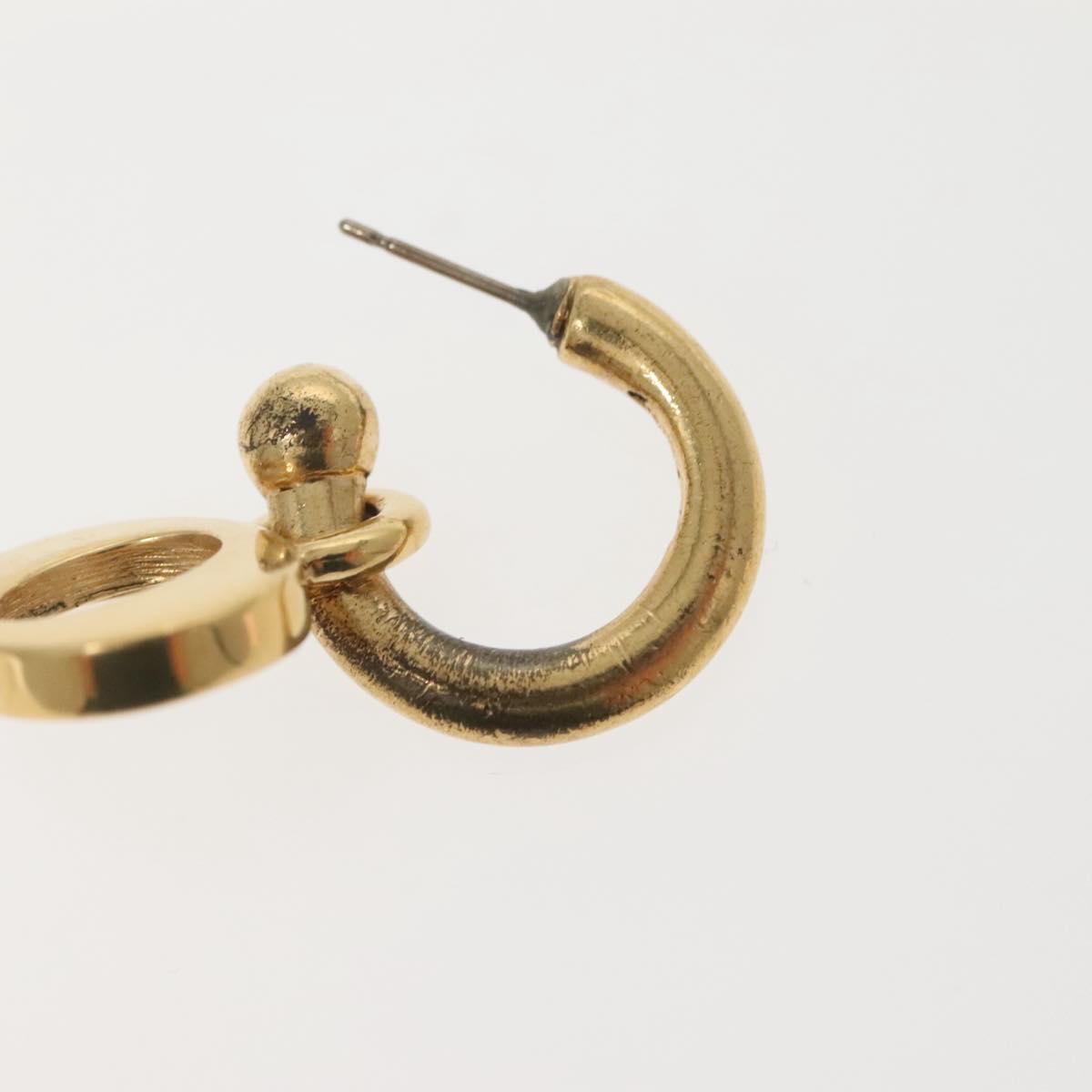 Christian Dior Pierce Earring metal Gold Auth bs29177