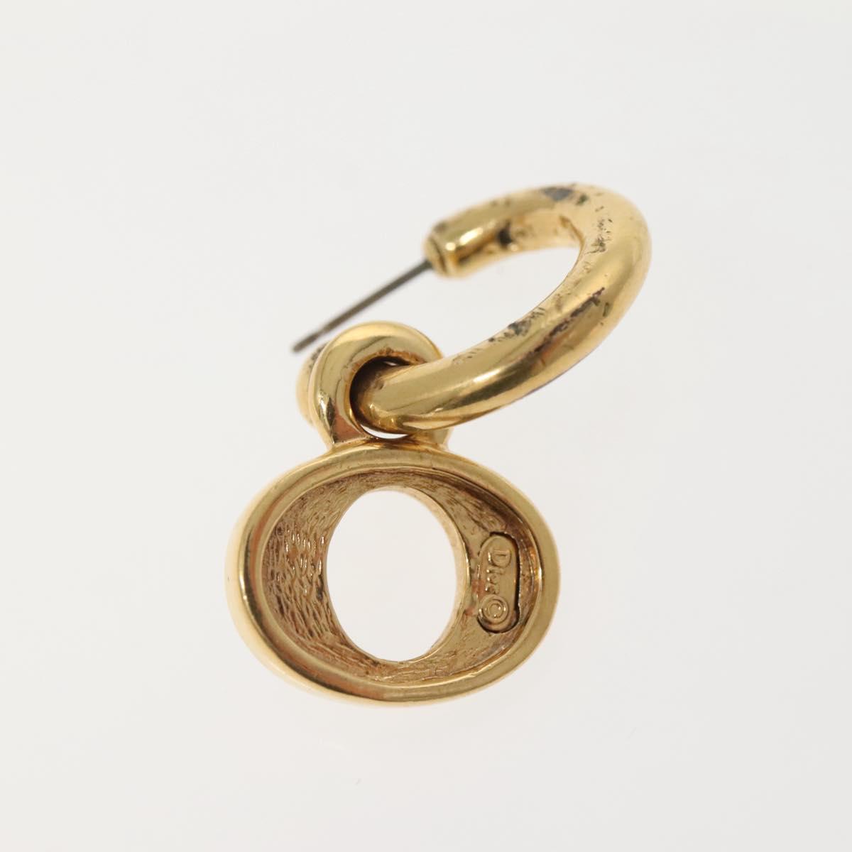 Christian Dior Pierce Earring metal Gold Auth bs29177
