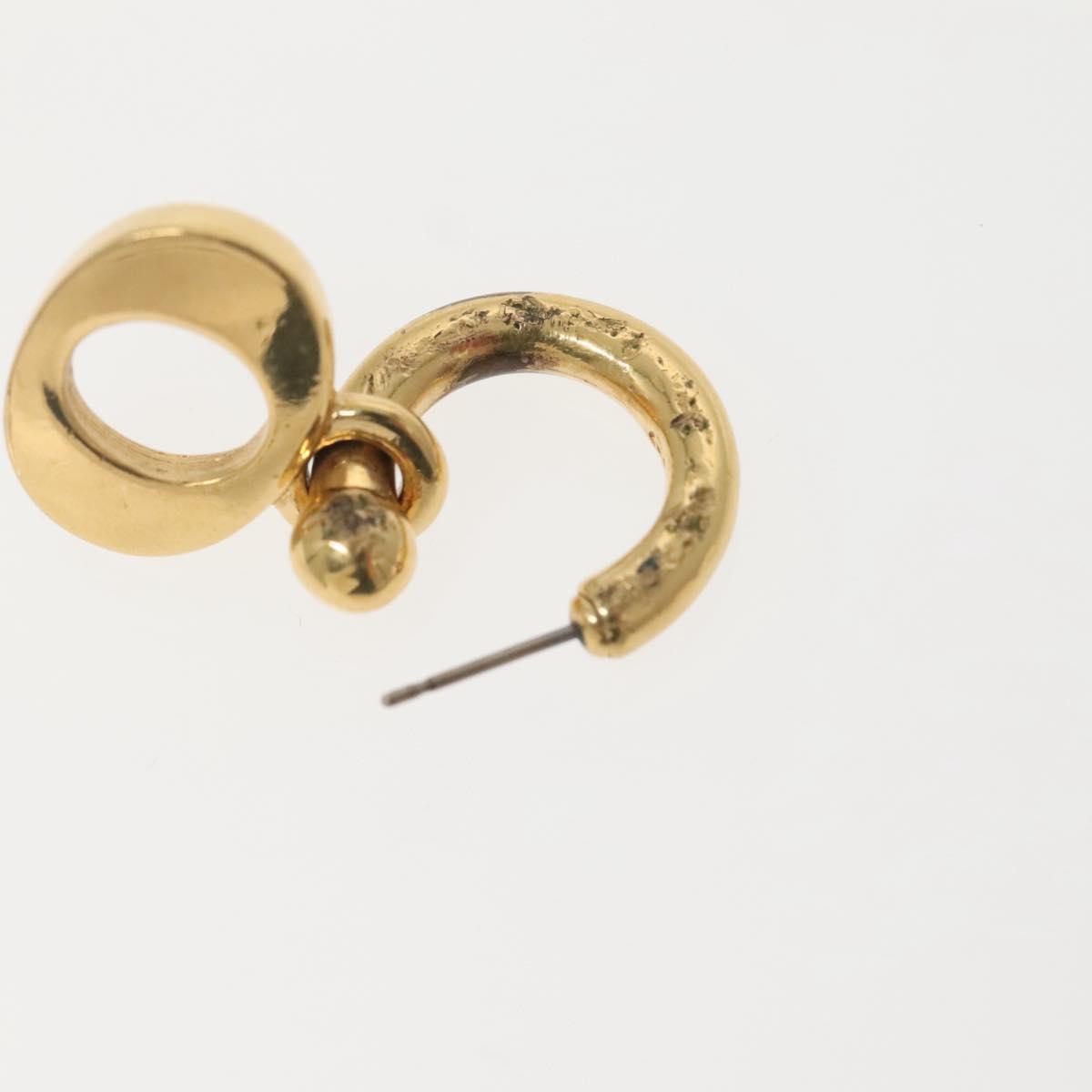 Christian Dior Pierce Earring metal Gold Auth bs29177