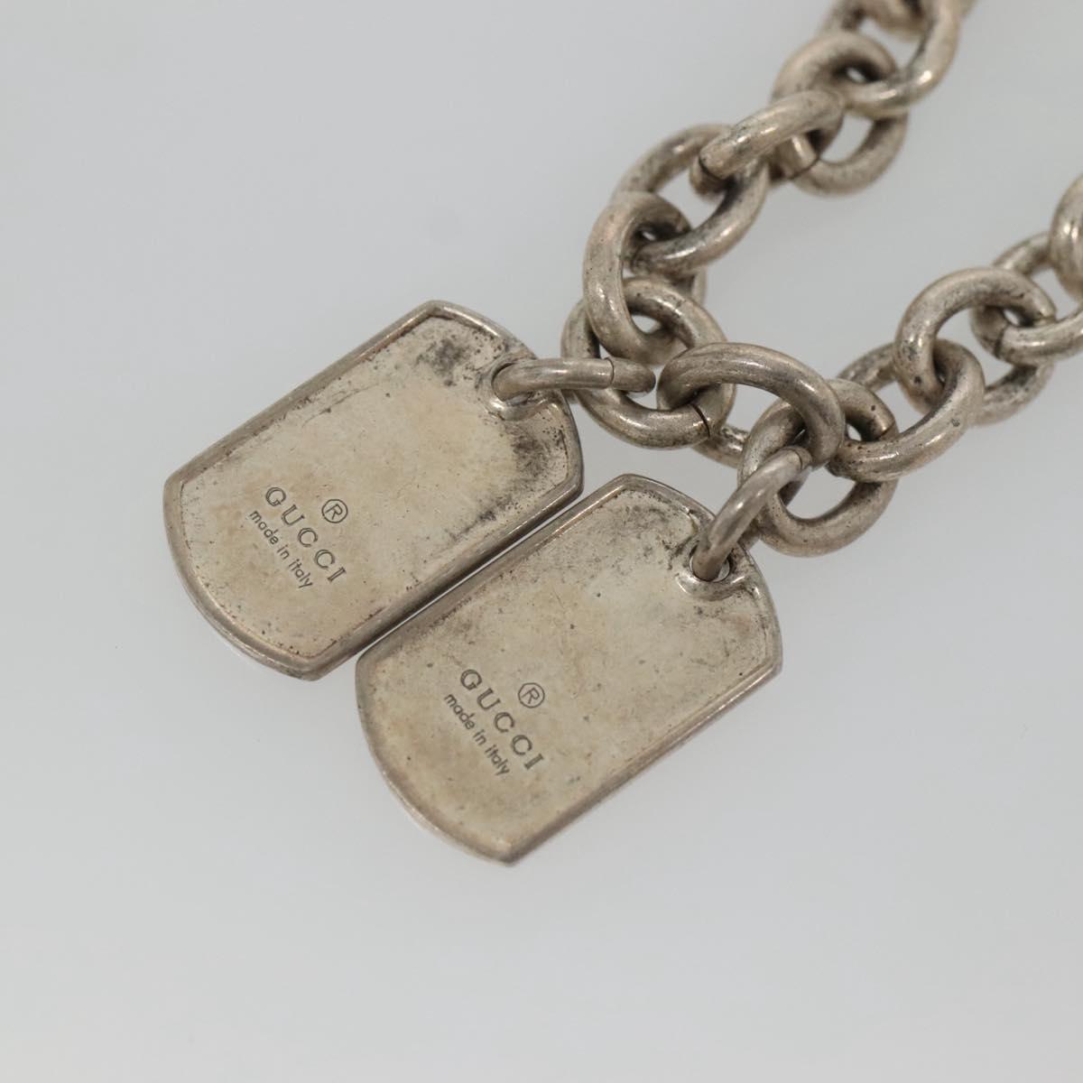 GUCCI Necklace metal Silver Auth bs29179
