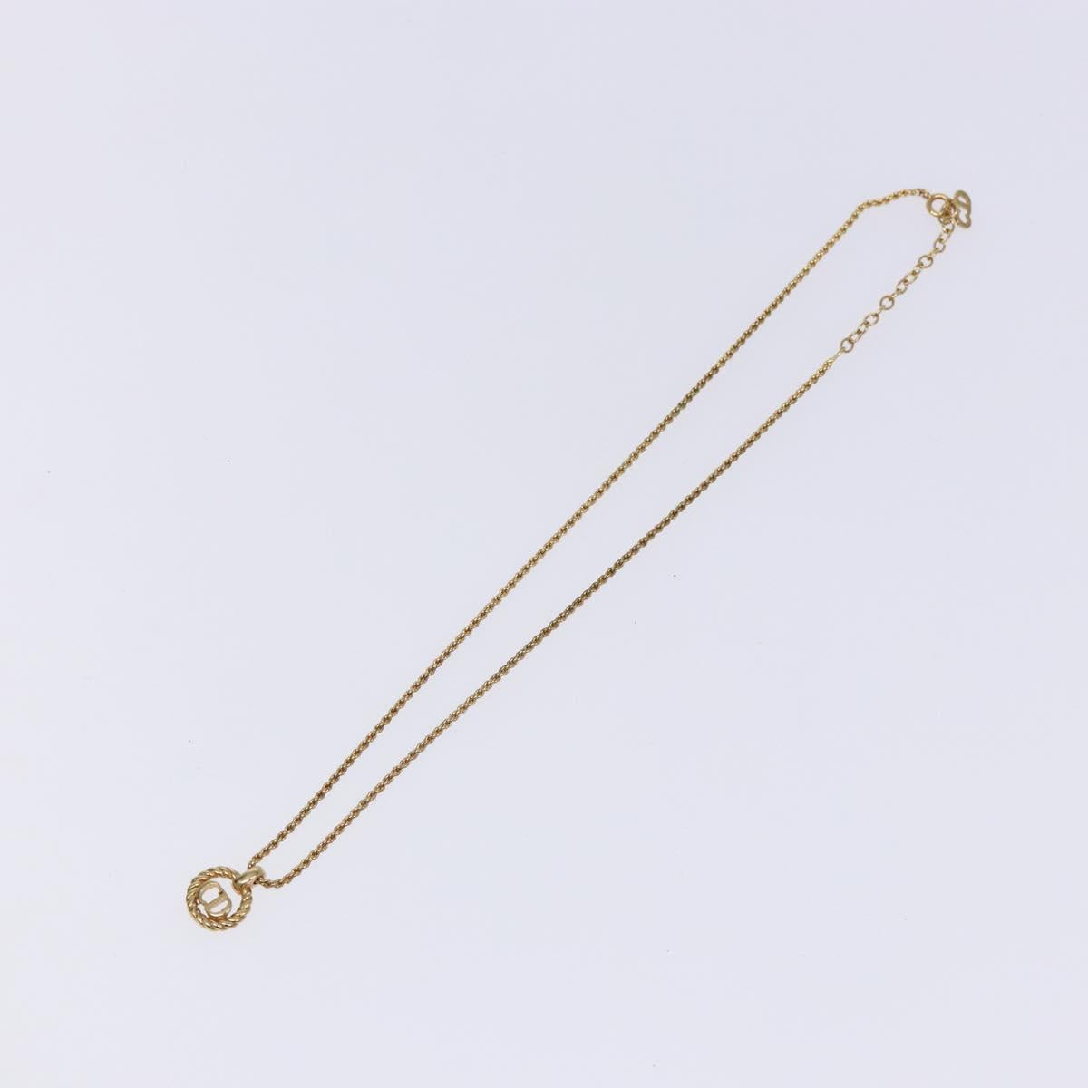 Christian Dior Necklace metal Gold Auth bs29180