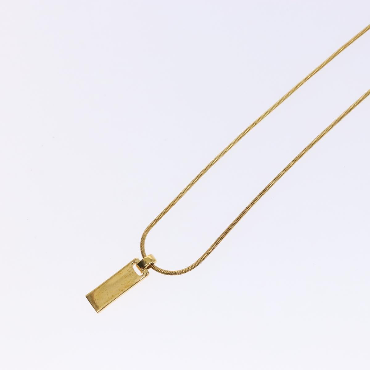 Christian Dior Necklace metal Gold Auth bs29184