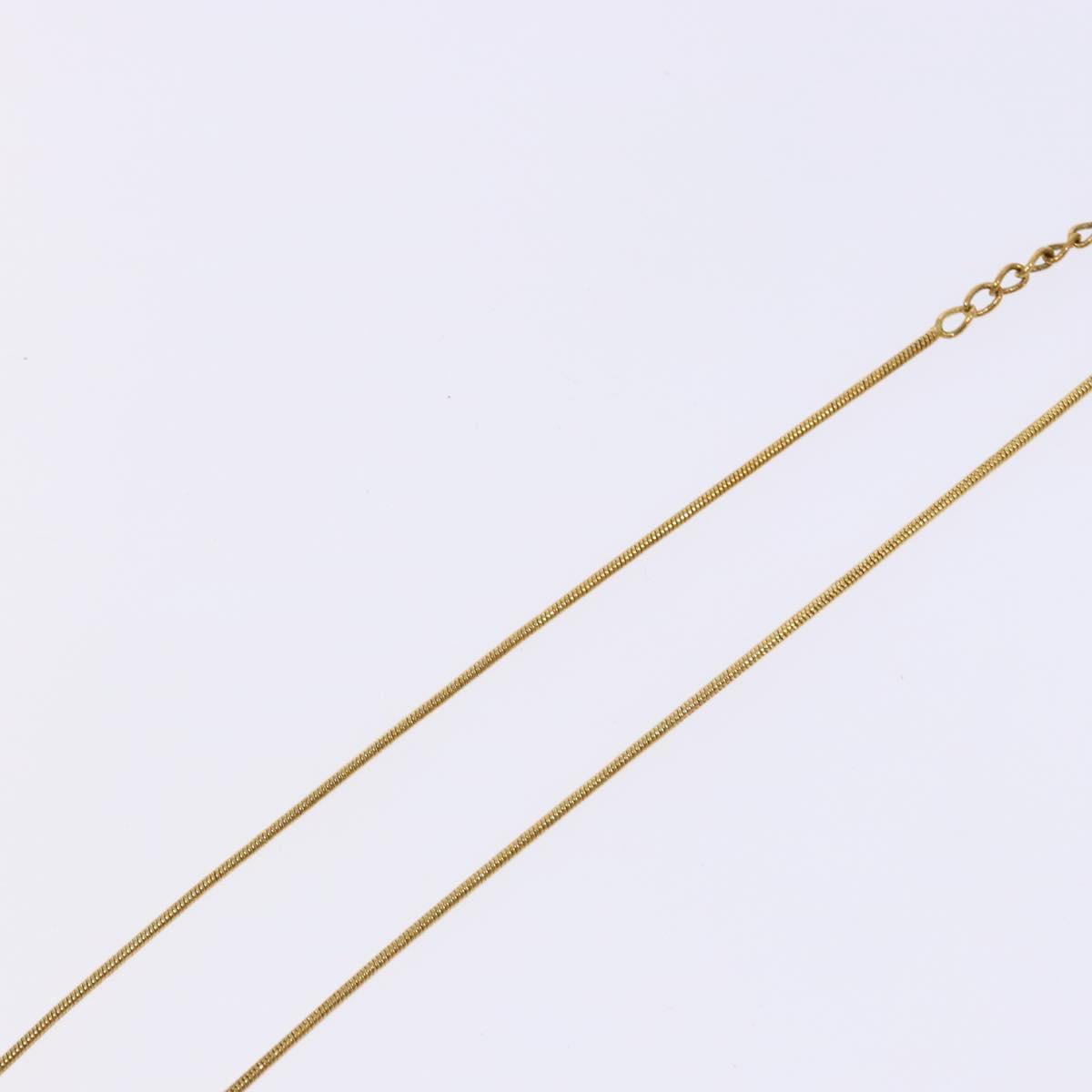 Christian Dior Necklace metal Gold Auth bs29184