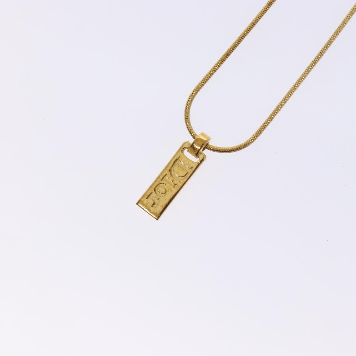 Christian Dior Necklace metal Gold Auth bs29184