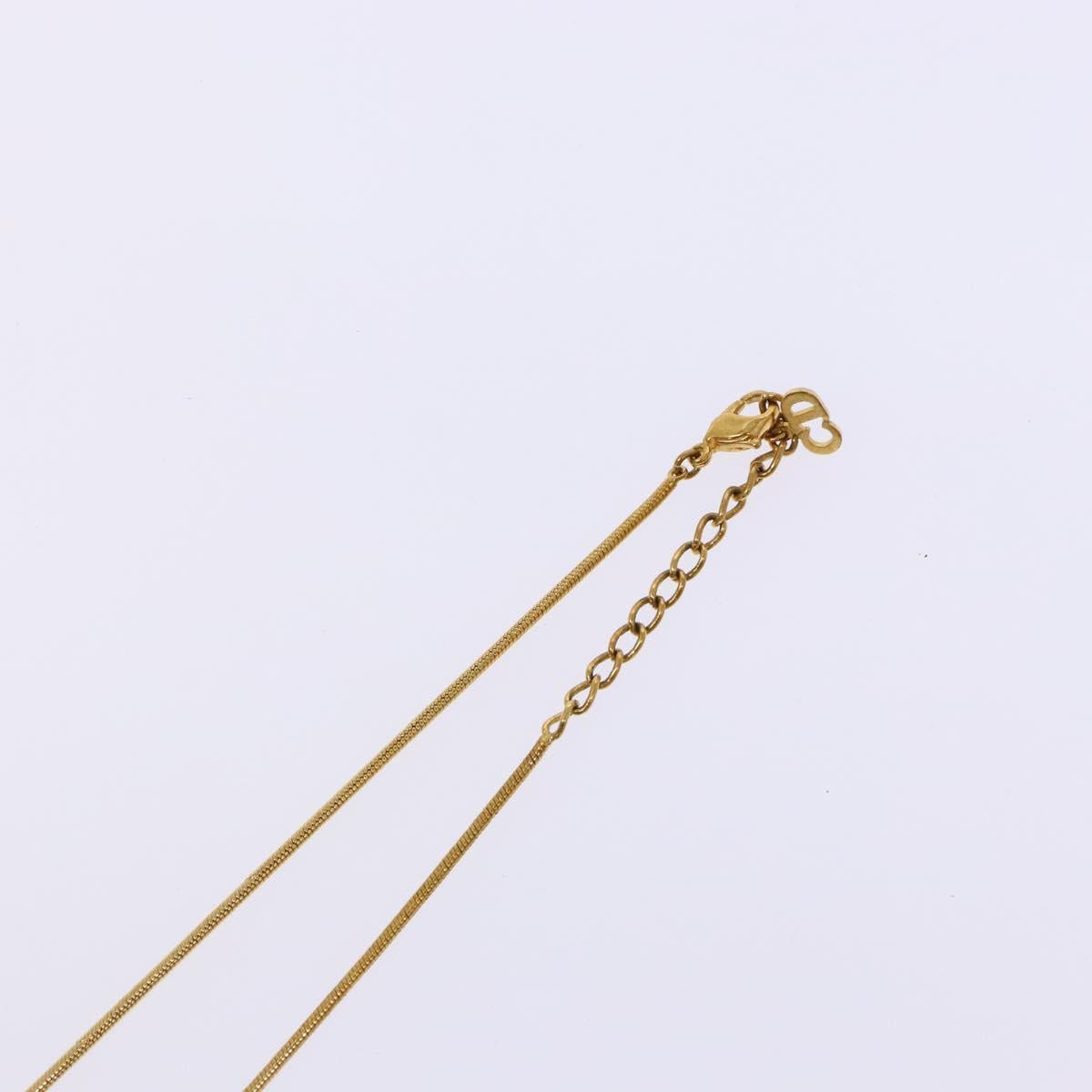 Christian Dior Necklace metal Gold Auth bs29184