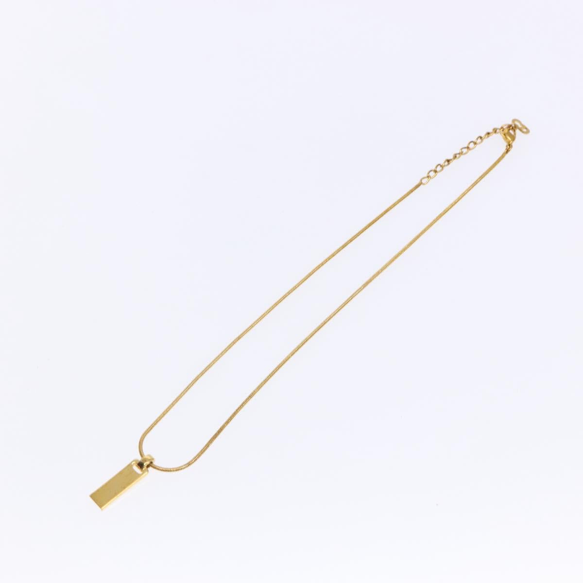 Christian Dior Necklace metal Gold Auth bs29184