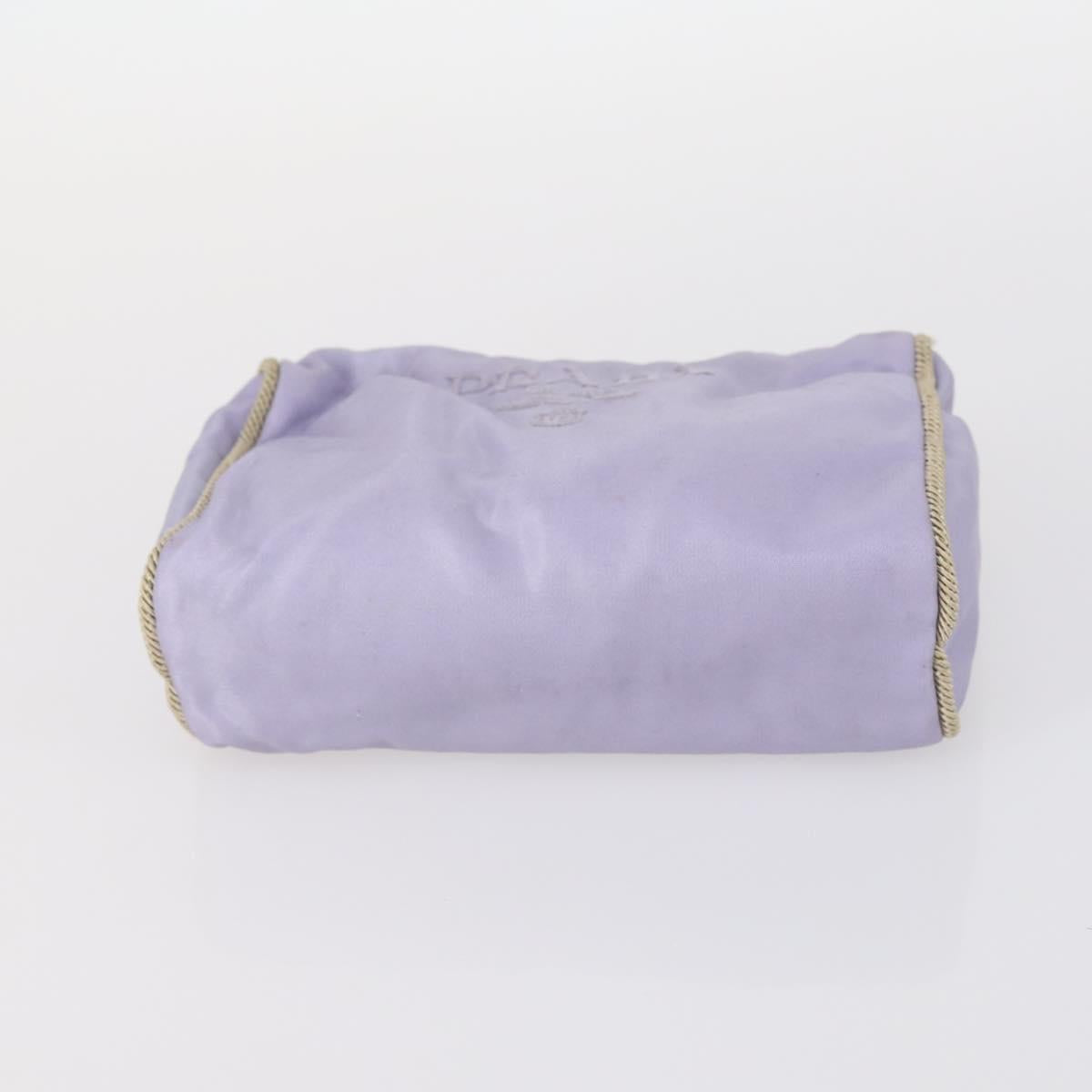 PRADA Pouch Nylon 4 Set Black Khaki purple Auth bs29189