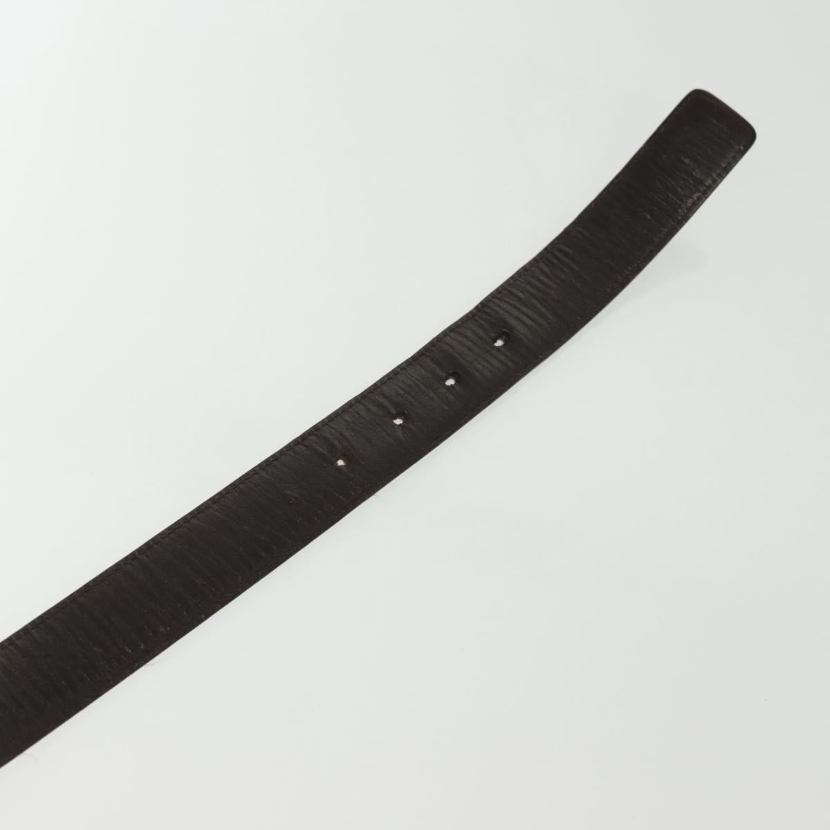 GUCCI GG Supreme Belt Leather 2Set Black Beige Auth bs29191
