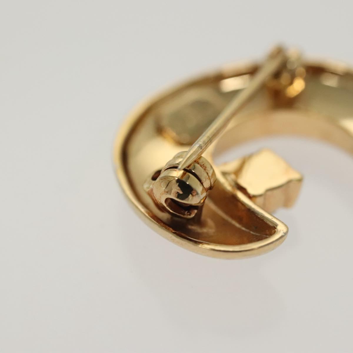 Christian Dior Brooch metal 2Set Gold Auth bs29193
