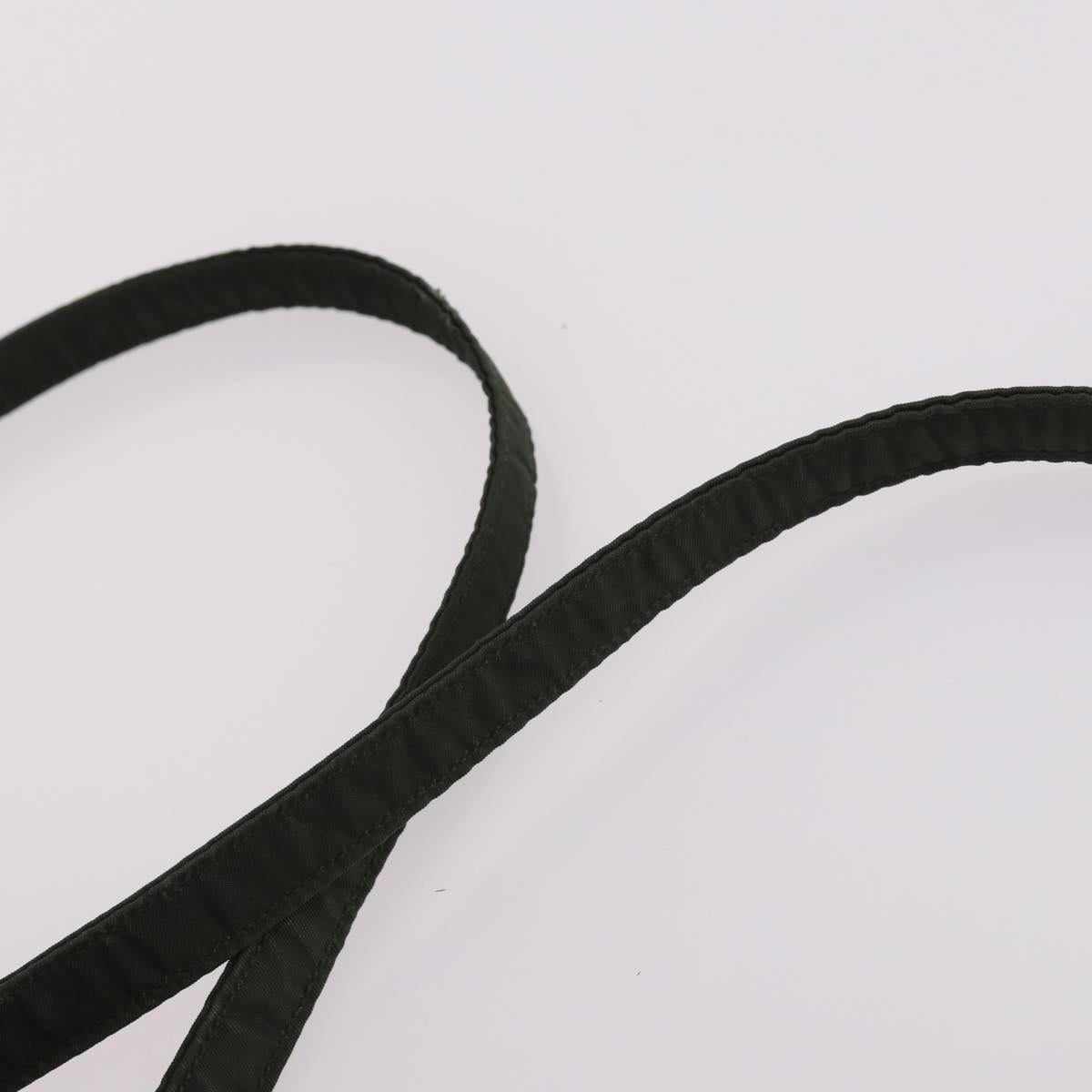 PRADA Backpack Nylon Khaki Silver Auth bs29204