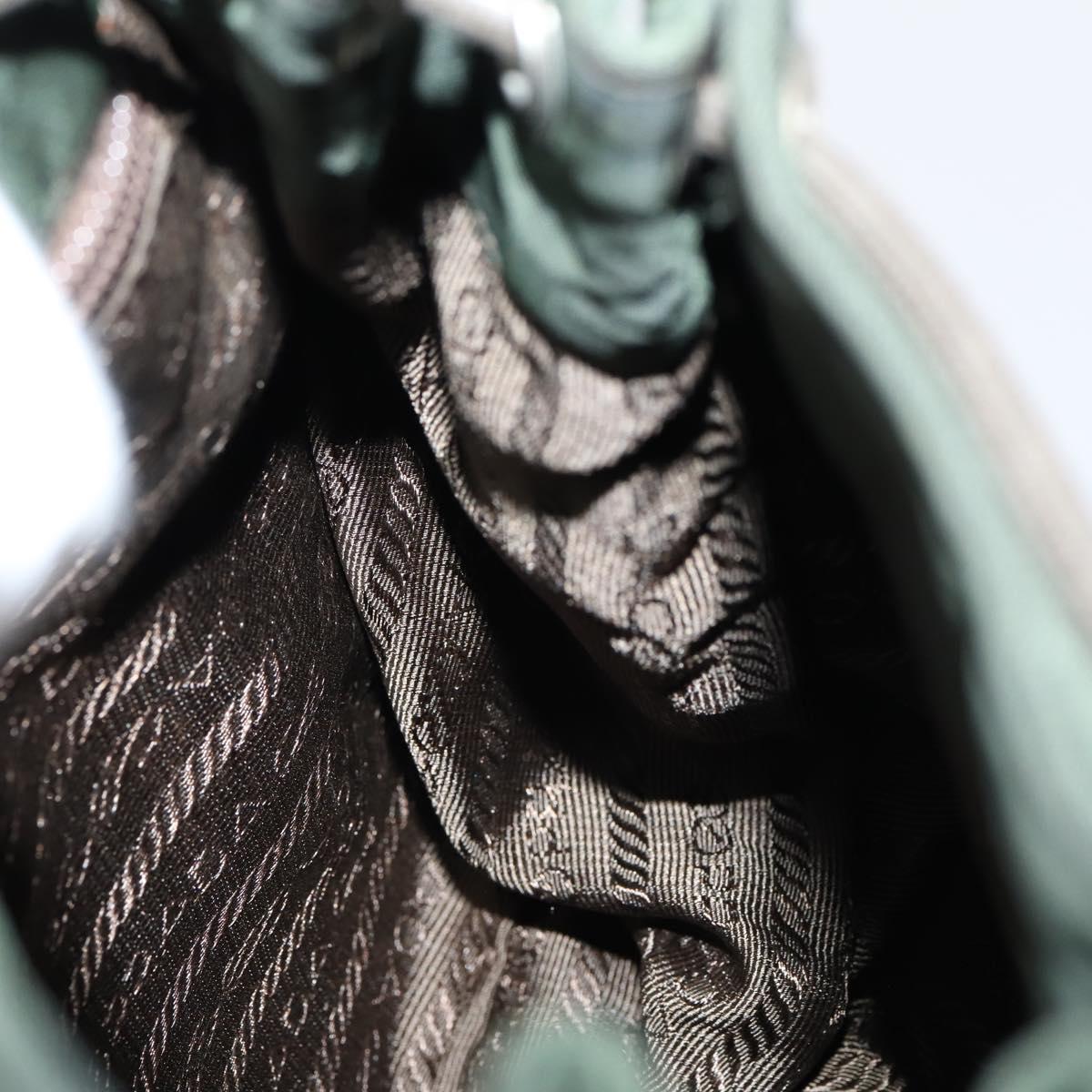 PRADA Backpack Nylon Khaki Silver Auth bs29204