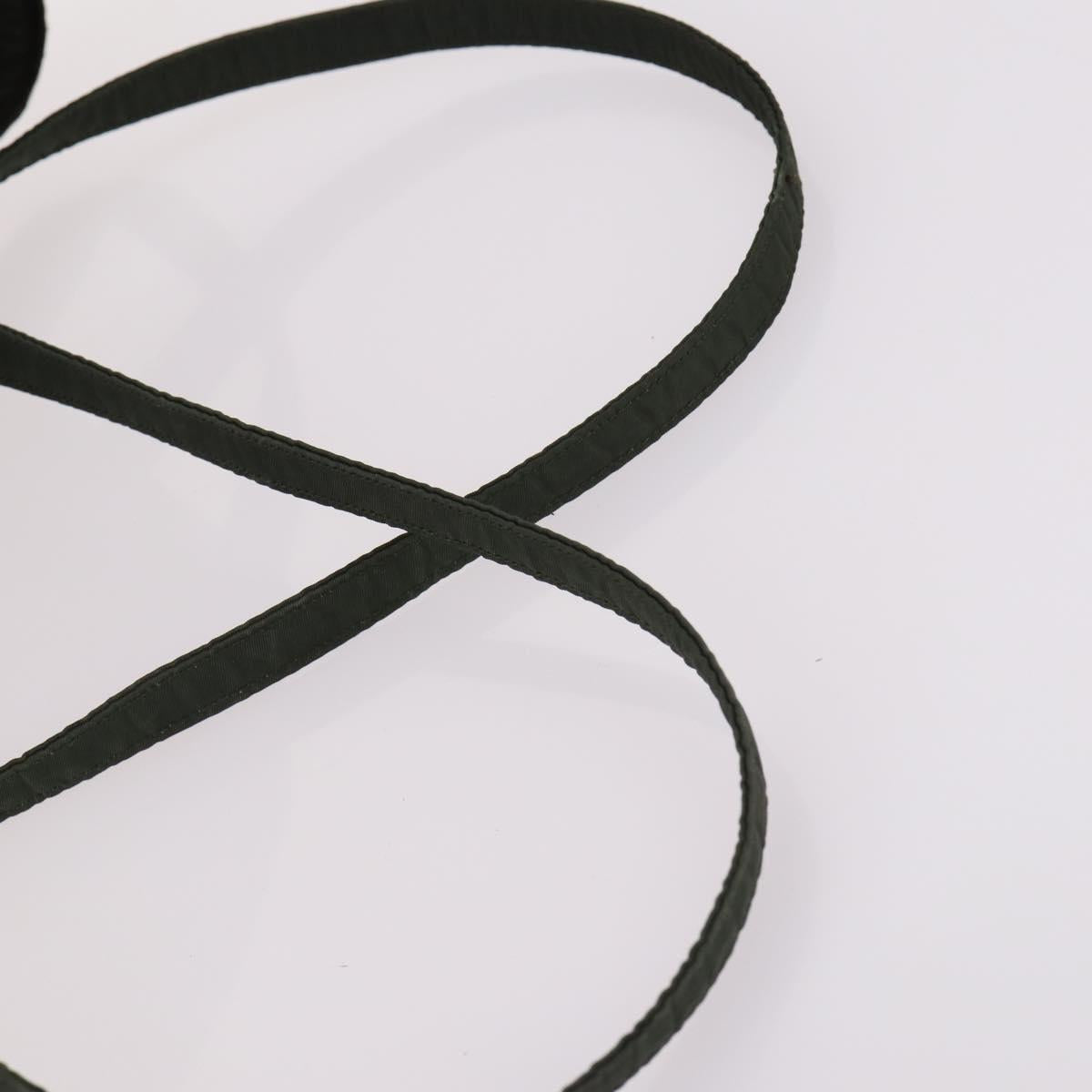 PRADA Backpack Nylon Khaki Silver Auth bs29204