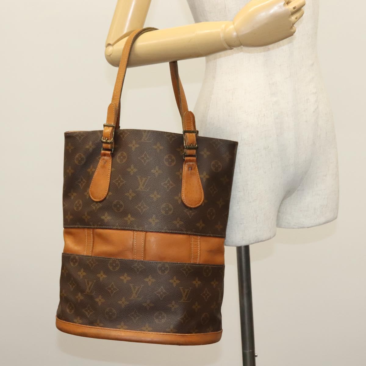 LOUIS VUITTON Monogram Bucket GM Shoulder Bag USA limited T42236 LV Auth bs29222