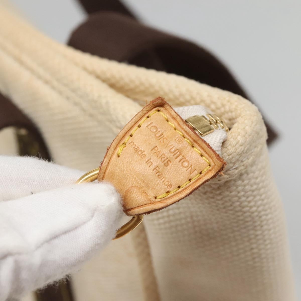 LOUIS VUITTON Cabas MM Antigua Tote Bag Brown Beige M40036 LV Auth bs29237