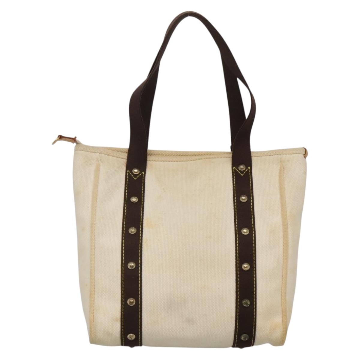 LOUIS VUITTON Cabas MM Antigua Tote Bag Brown Beige M40036 LV Auth bs29237