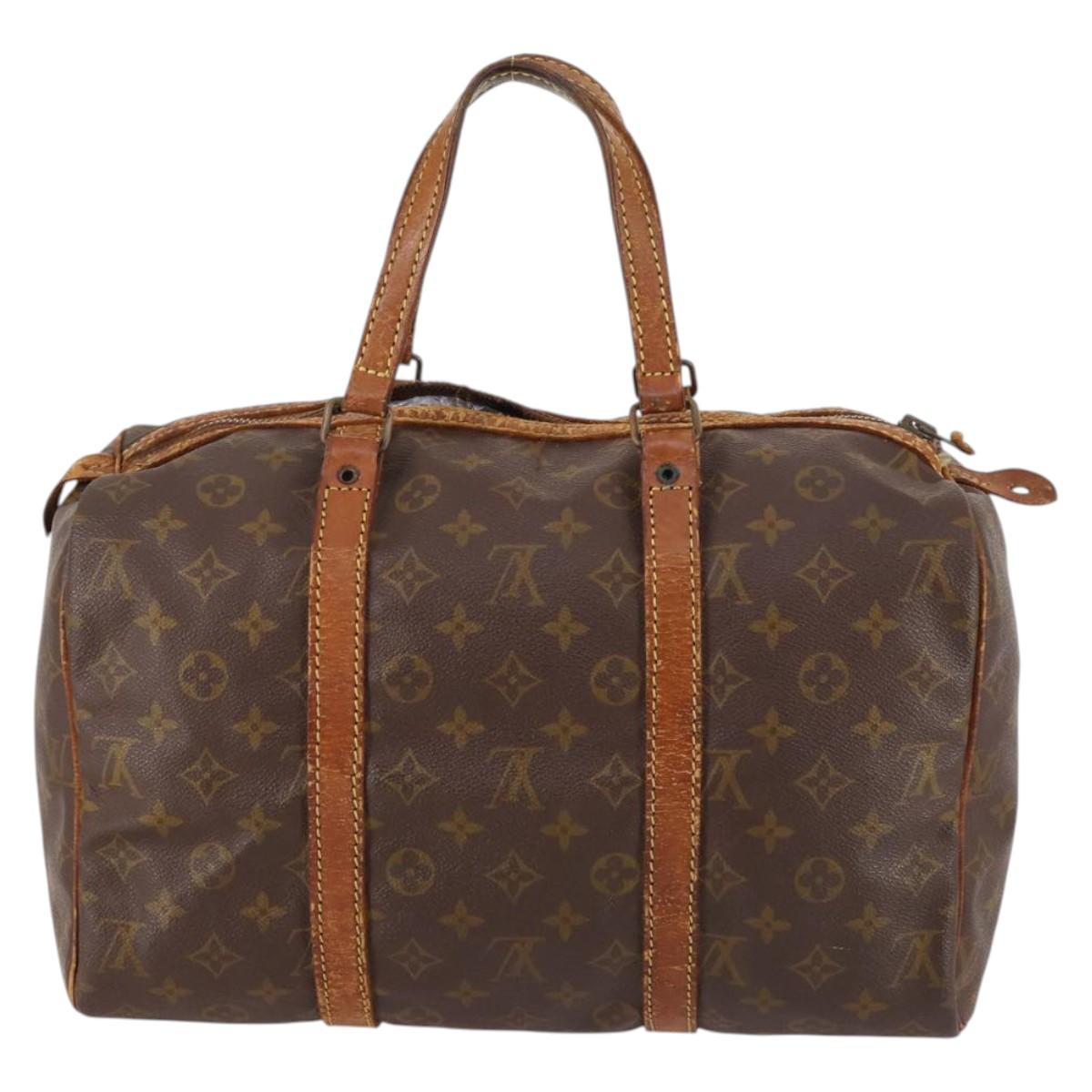LOUIS VUITTON Monogram Sac Souple 35 Boston Bag M41626 LV Auth bs29244