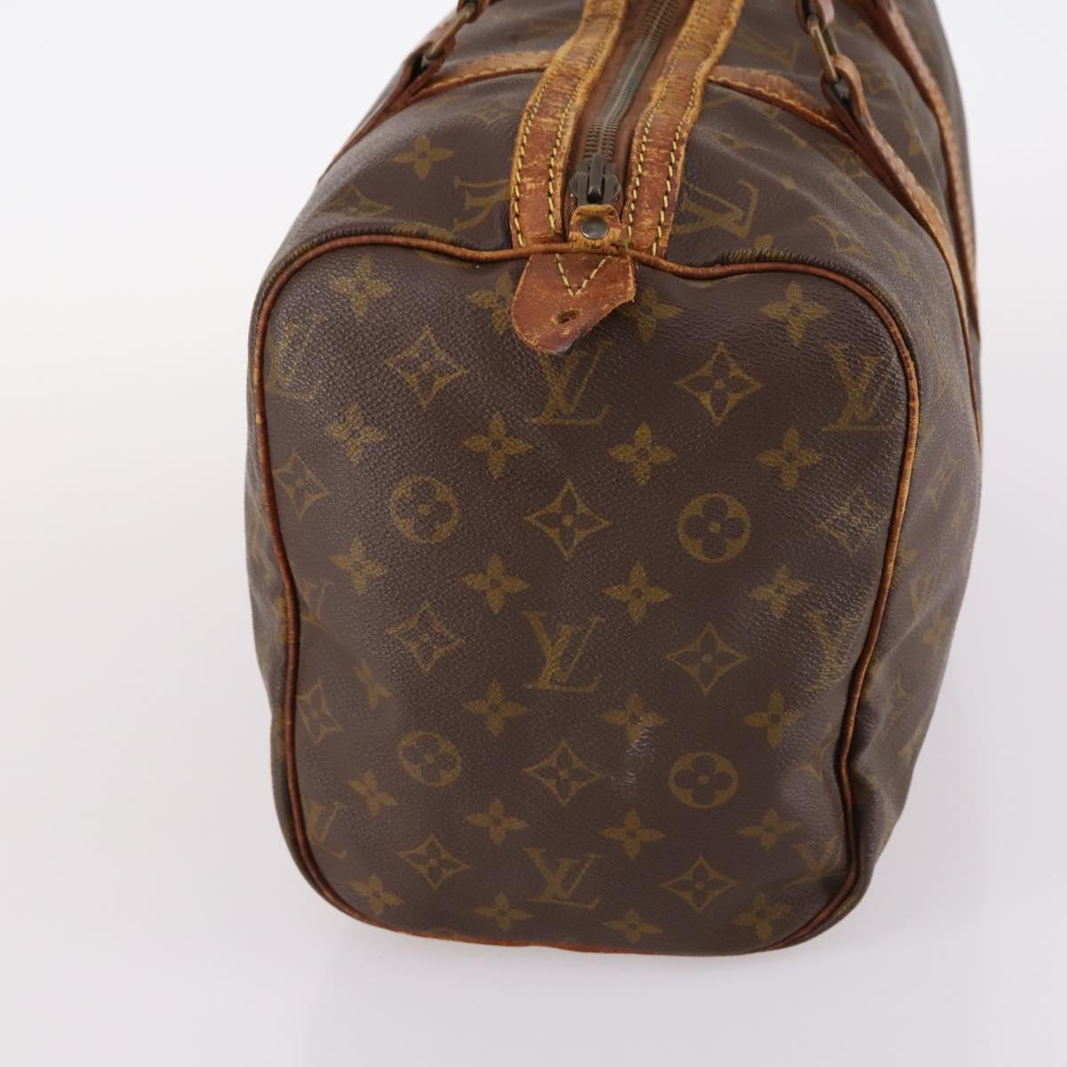 LOUIS VUITTON Monogram Sac Souple 35 Boston Bag M41626 LV Auth bs29244