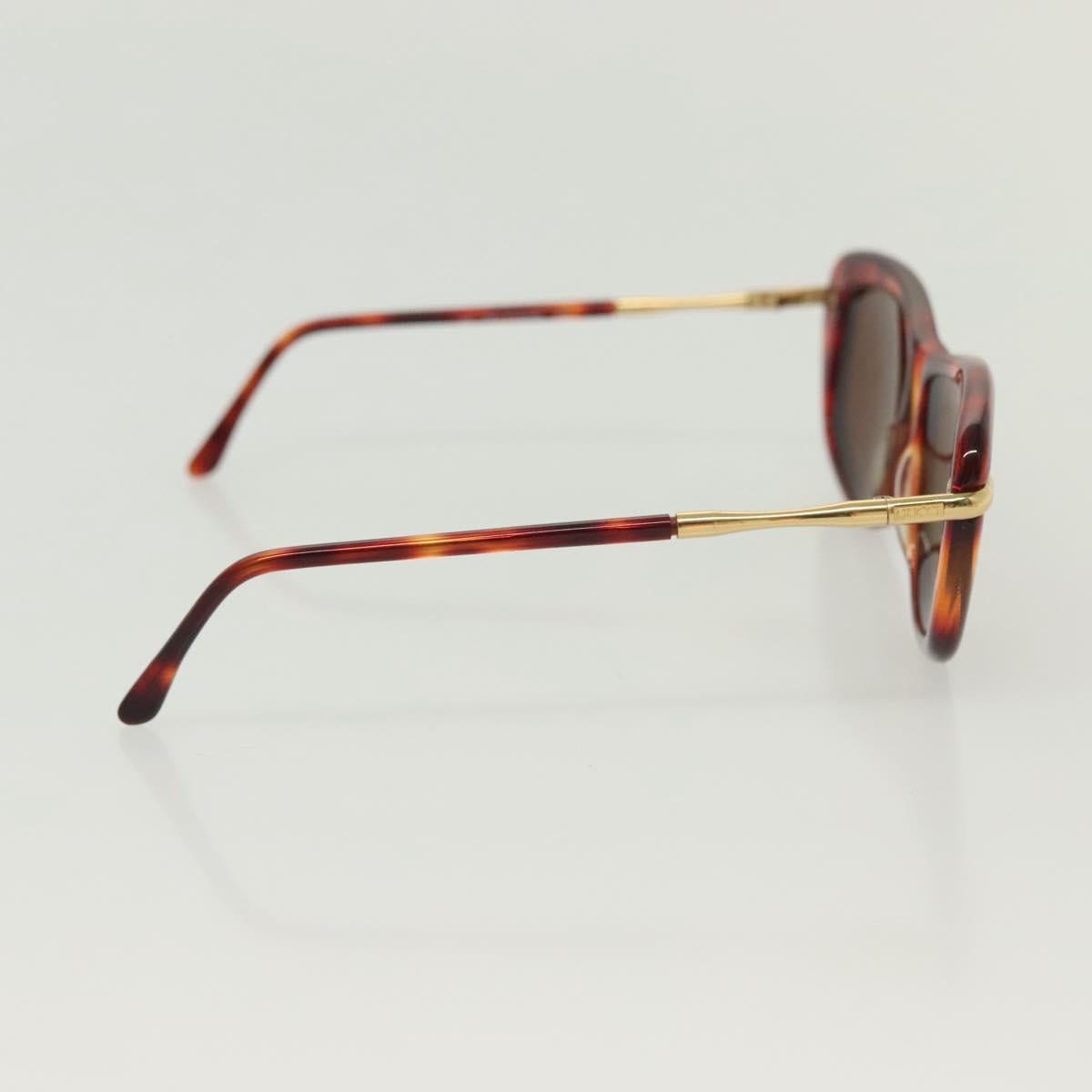 GUCCI Sunglasses Plastic Metal 2Set Brown Black Auth bs29266