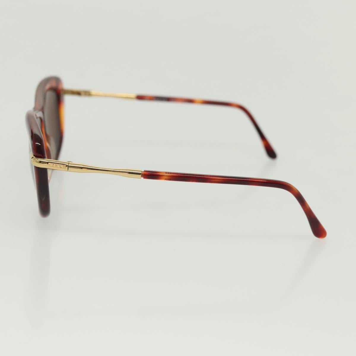 GUCCI Sunglasses Plastic Metal 2Set Brown Black Auth bs29266