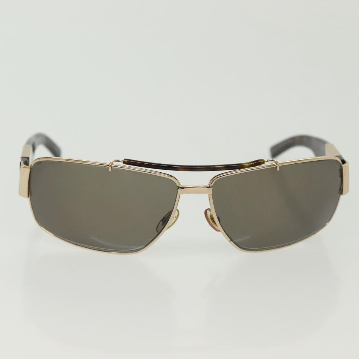 GUCCI Sunglasses Plastic Metal 2Set Brown Black Auth bs29266