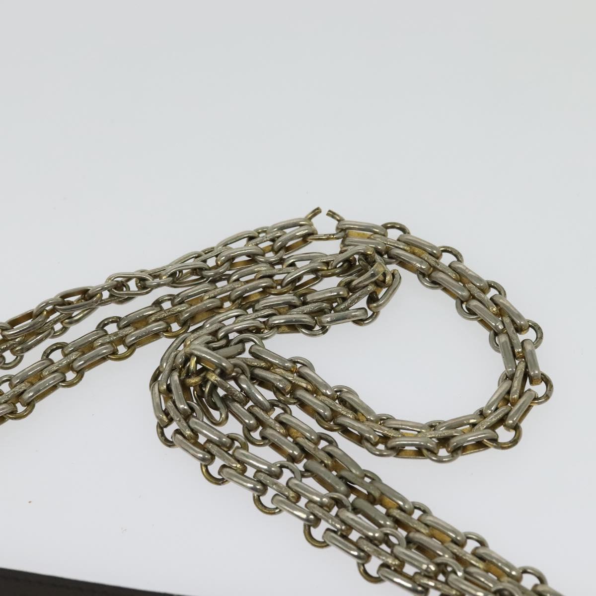 CHANEL Chain Hand Bag Leather Brown gold CC Auth bs29274